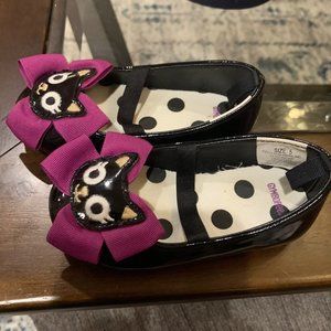 Gymboree Girls Shoes Black Cat Size 5